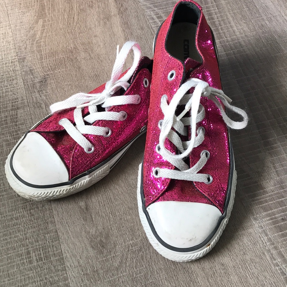 Sparkley glitter converse 3